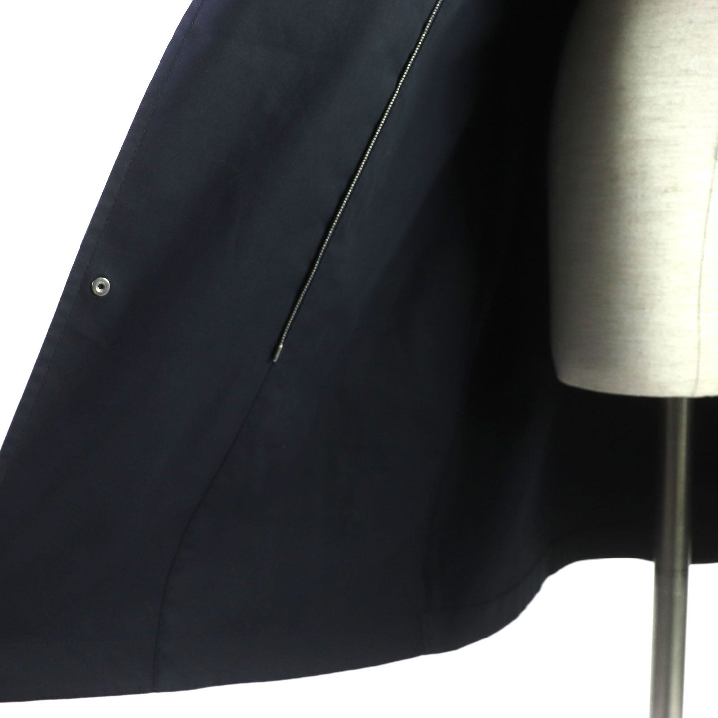 HERMES coat Outer: 97% cotton, Outer: 3% silk, Lining: 100% cotton Navy Women 34 Used