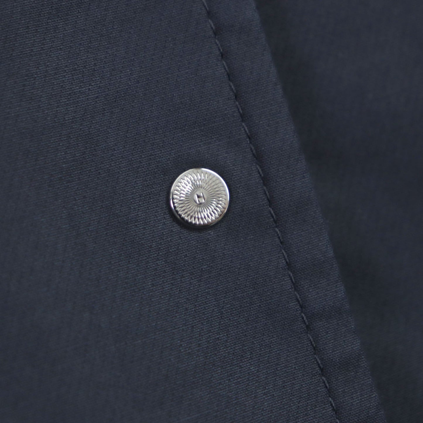HERMES coat Outer: 97% cotton, Outer: 3% silk, Lining: 100% cotton Navy Women 34 Used