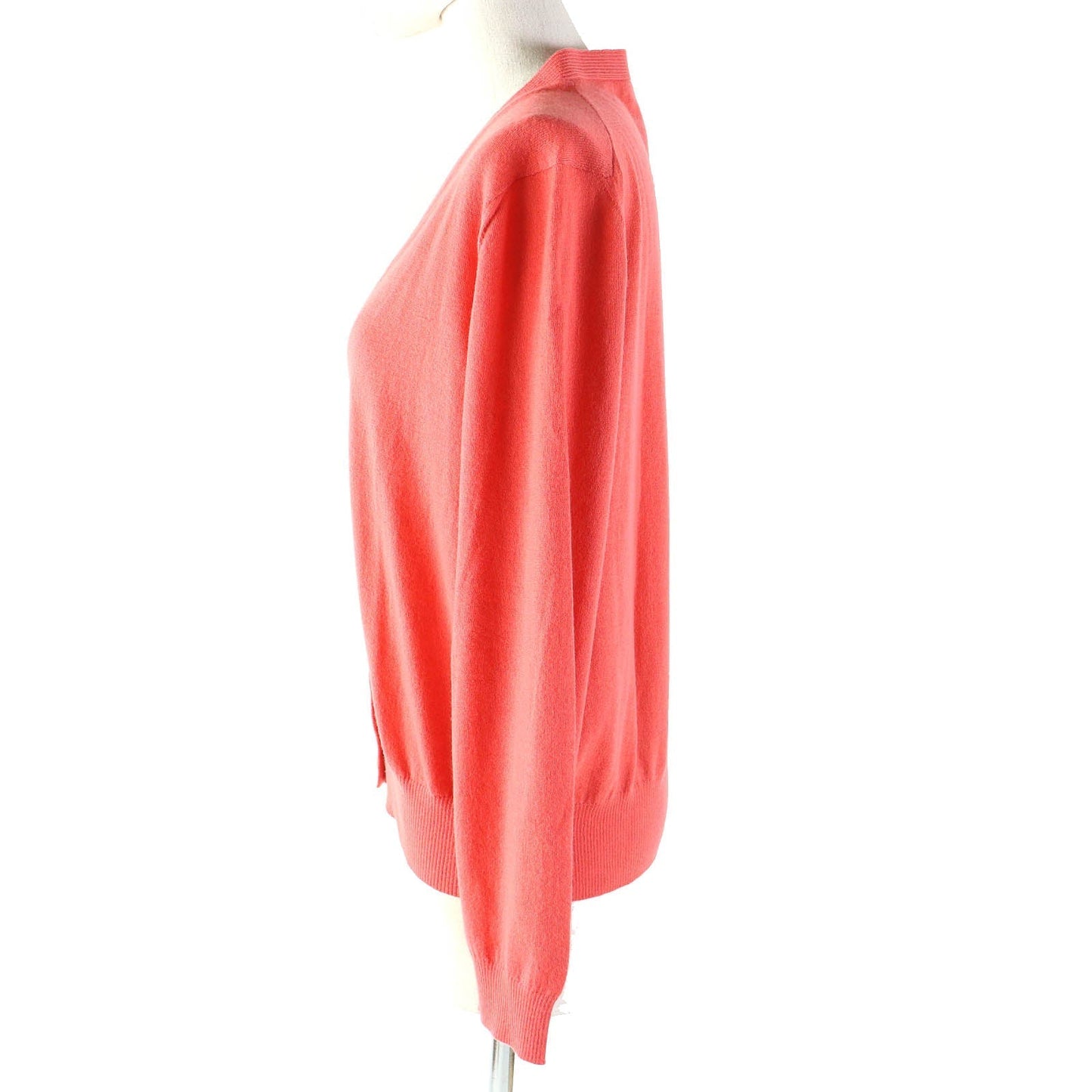 HERMES cardigan cashmere Red pink type 44