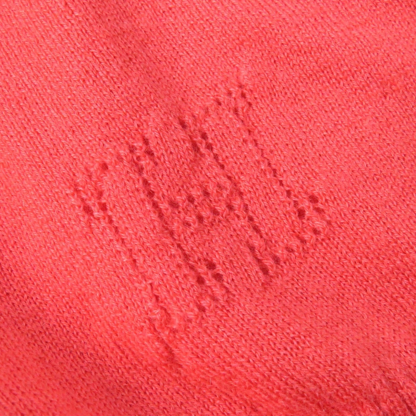 HERMES cardigan cashmere Red pink type 44