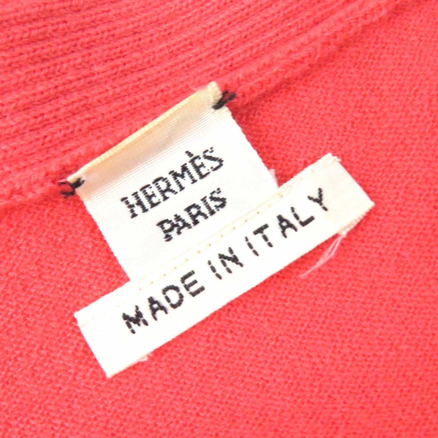 HERMES cardigan cashmere Red pink type 44