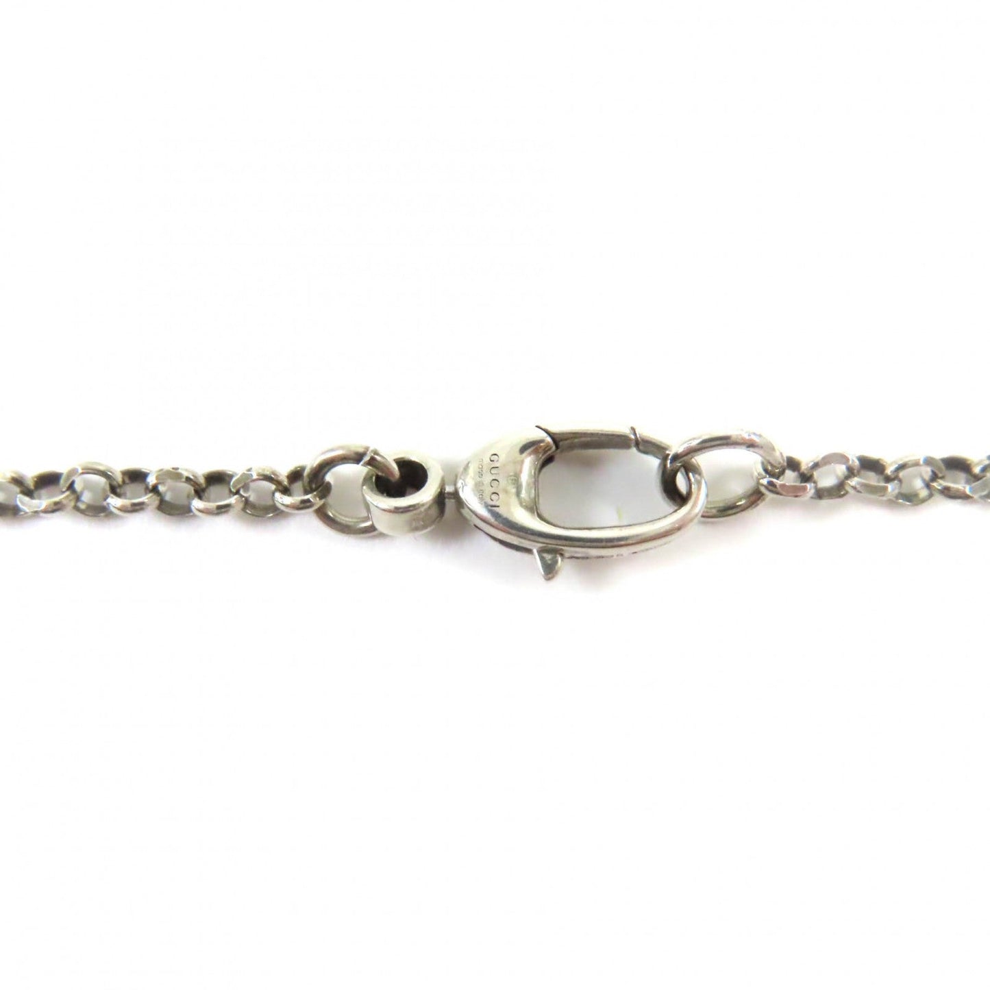 GUCCI Necklace 627757 AG925 Silver Double G key Necklace