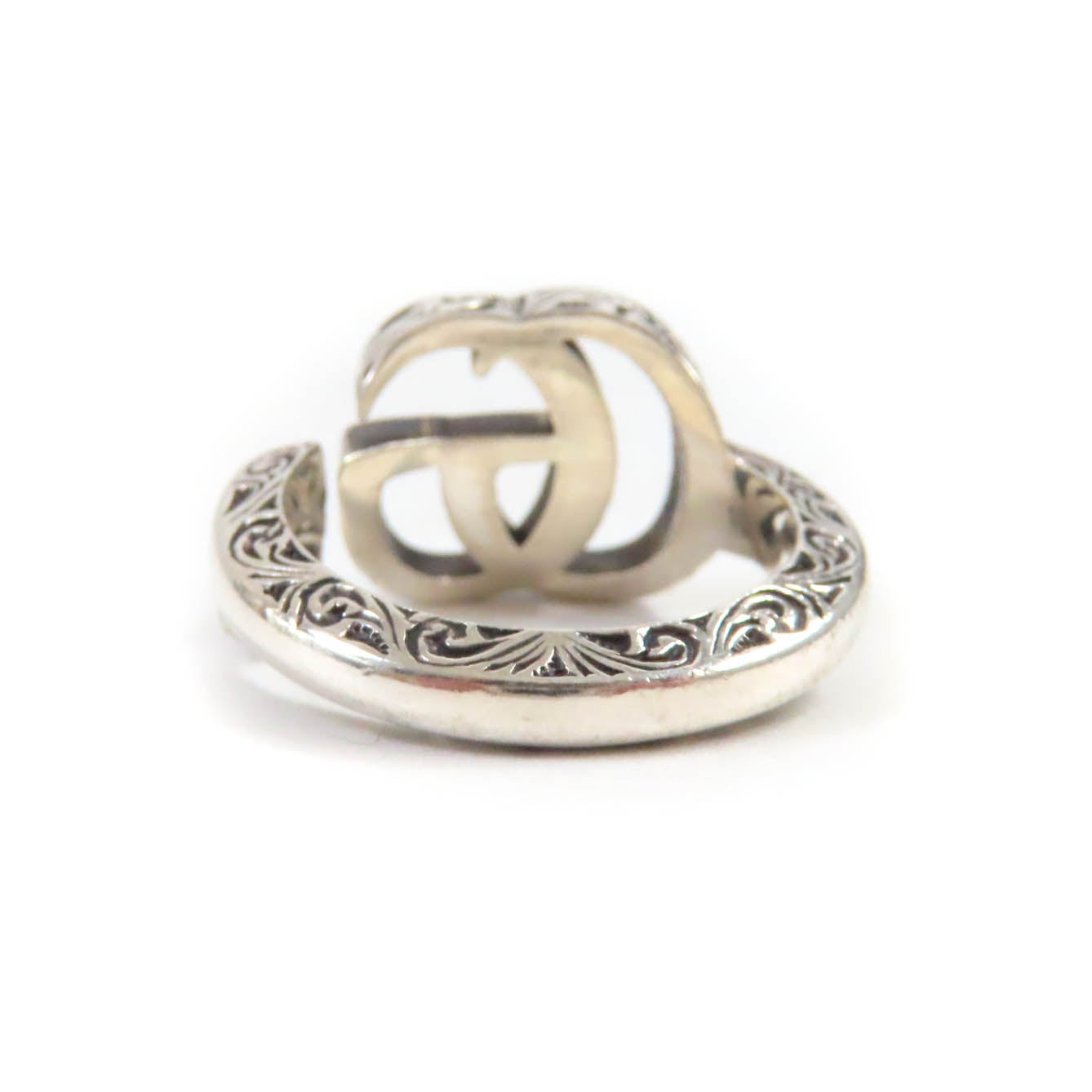 GUCCI Ring 627760 AG925 Silver Double G key ring