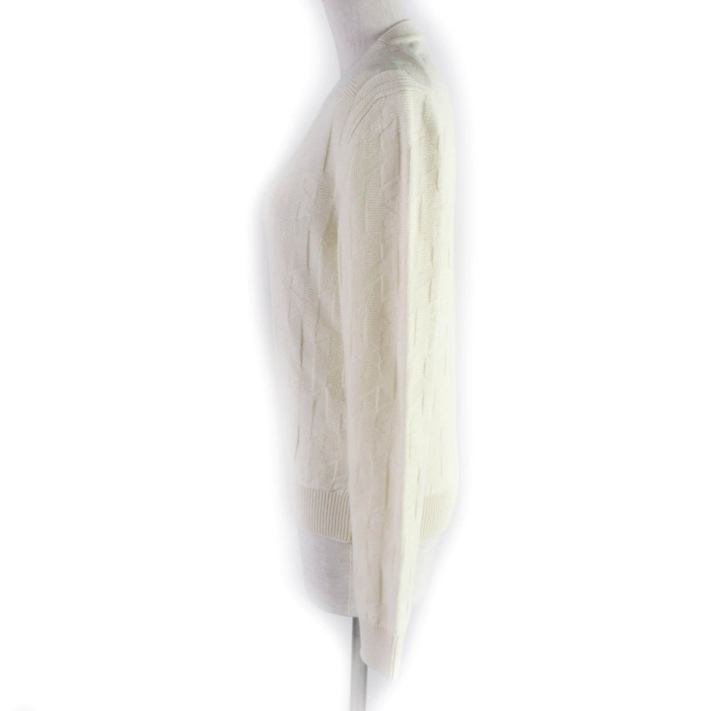 HERMES knit wool Ivory 36