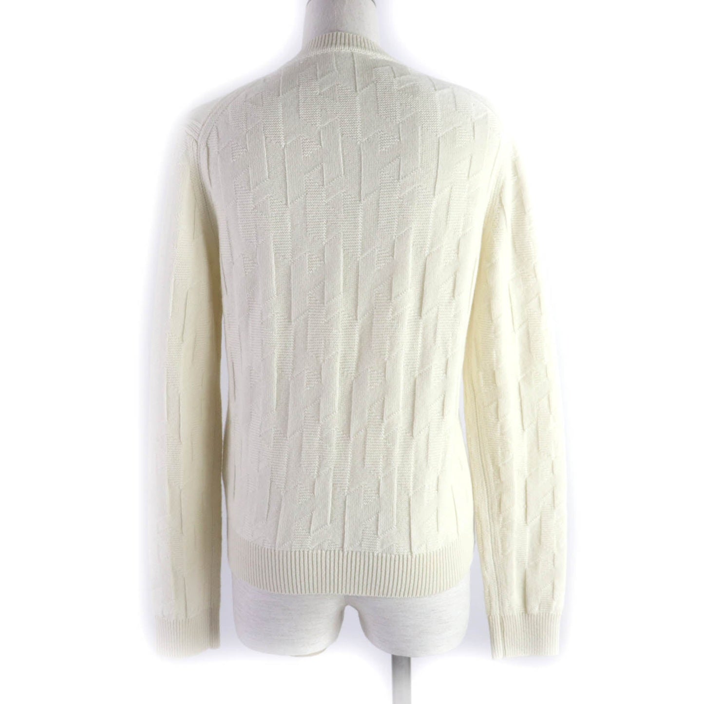 HERMES knit wool Ivory 36
