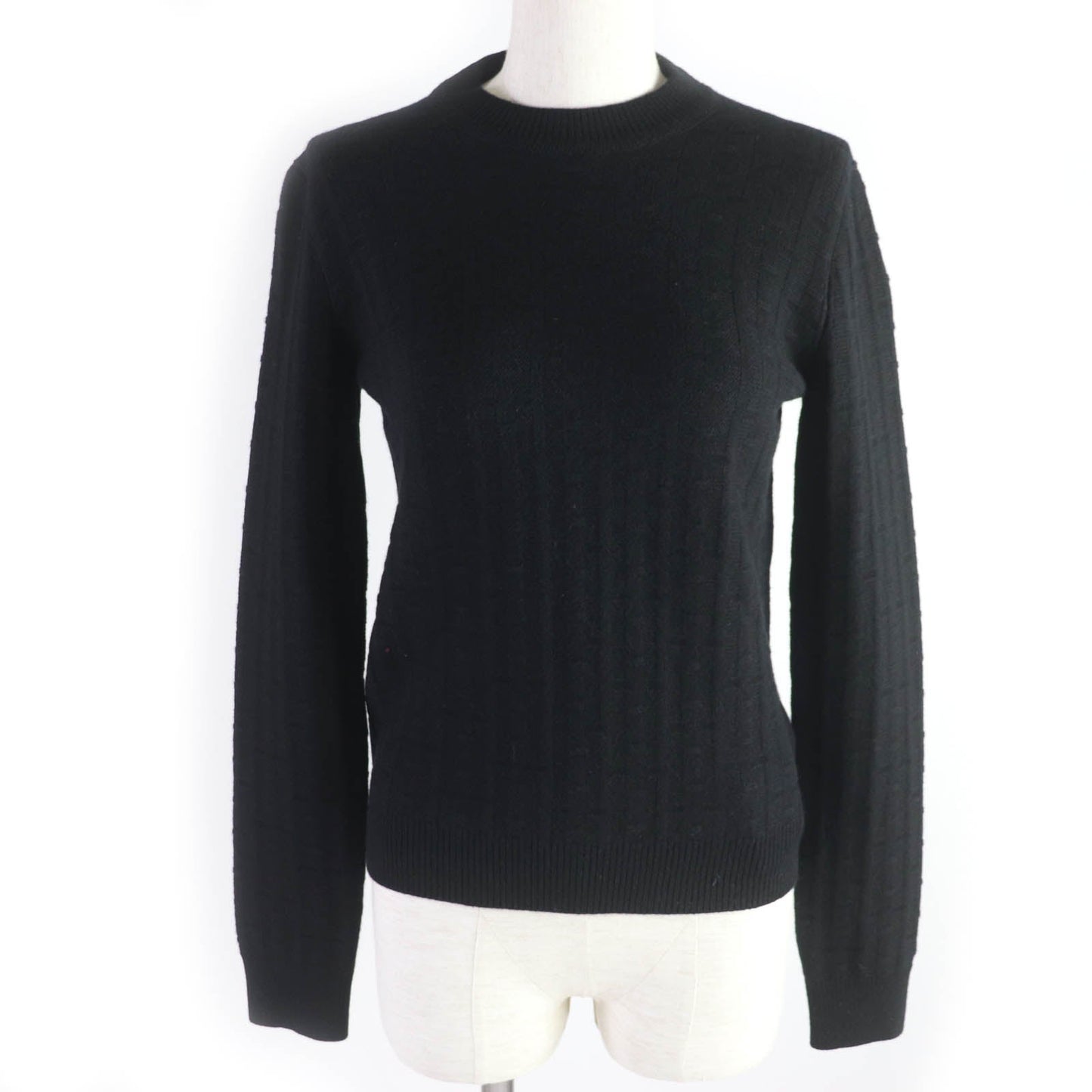 HERMES knit wool black 36