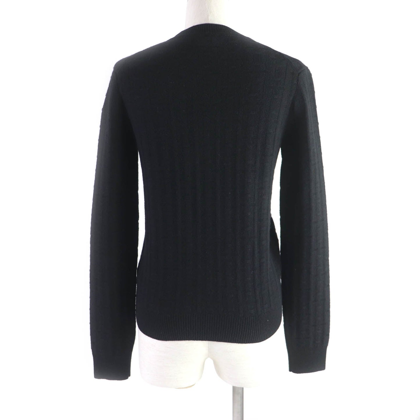 HERMES knit wool black 36