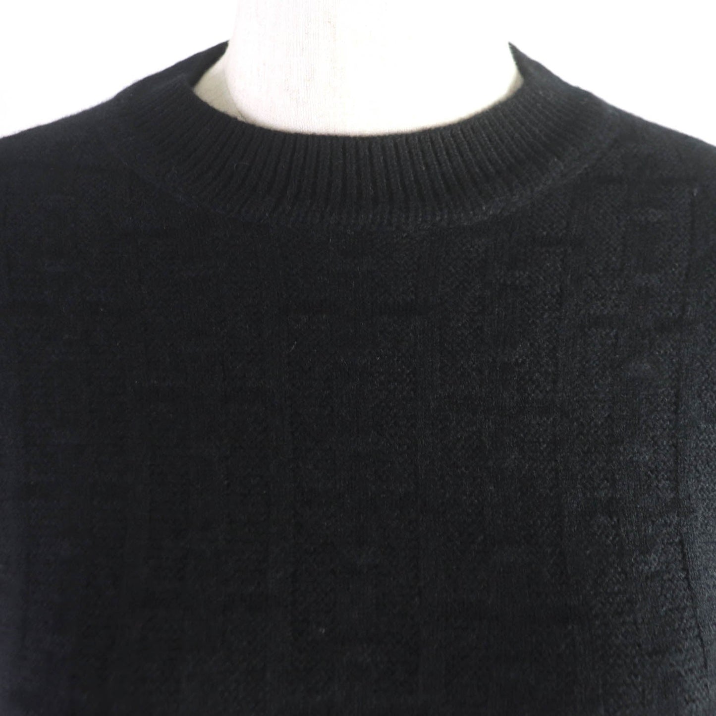HERMES knit wool black 36