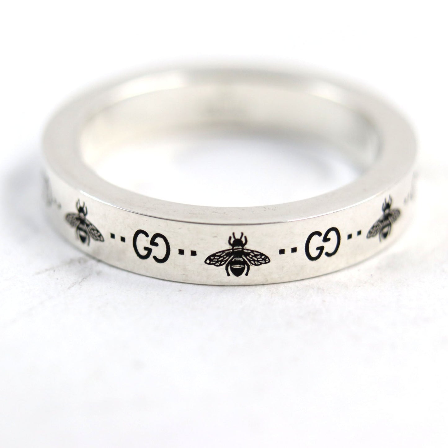 GUCCI Ring 729898 AG925 Silver GG&B