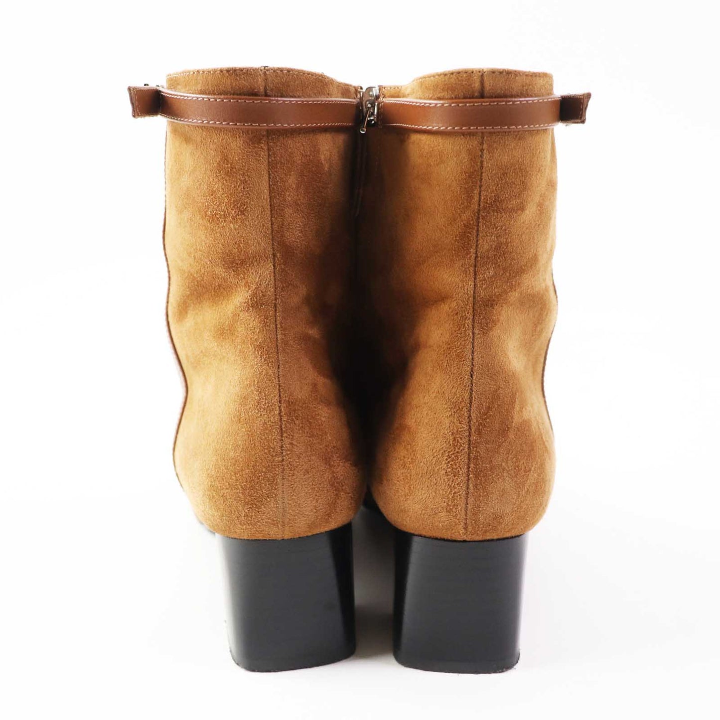 HERMES Ankle boots BL232082Z Main: suede, part: leather Brown Women 38 Used