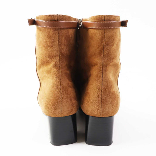 HERMES Ankle boots BL232082Z Main: suede, part: leather Brown Women 38 Used