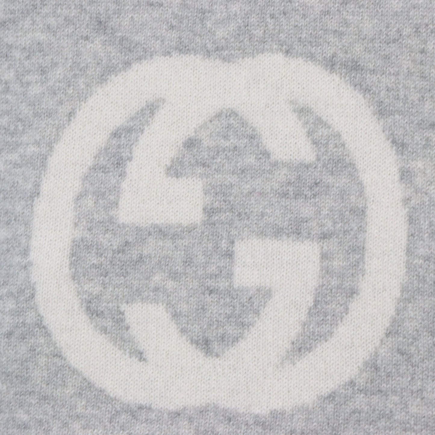 GUCCI Scarf Main: 100% cashmere Ivory gray mens Used
