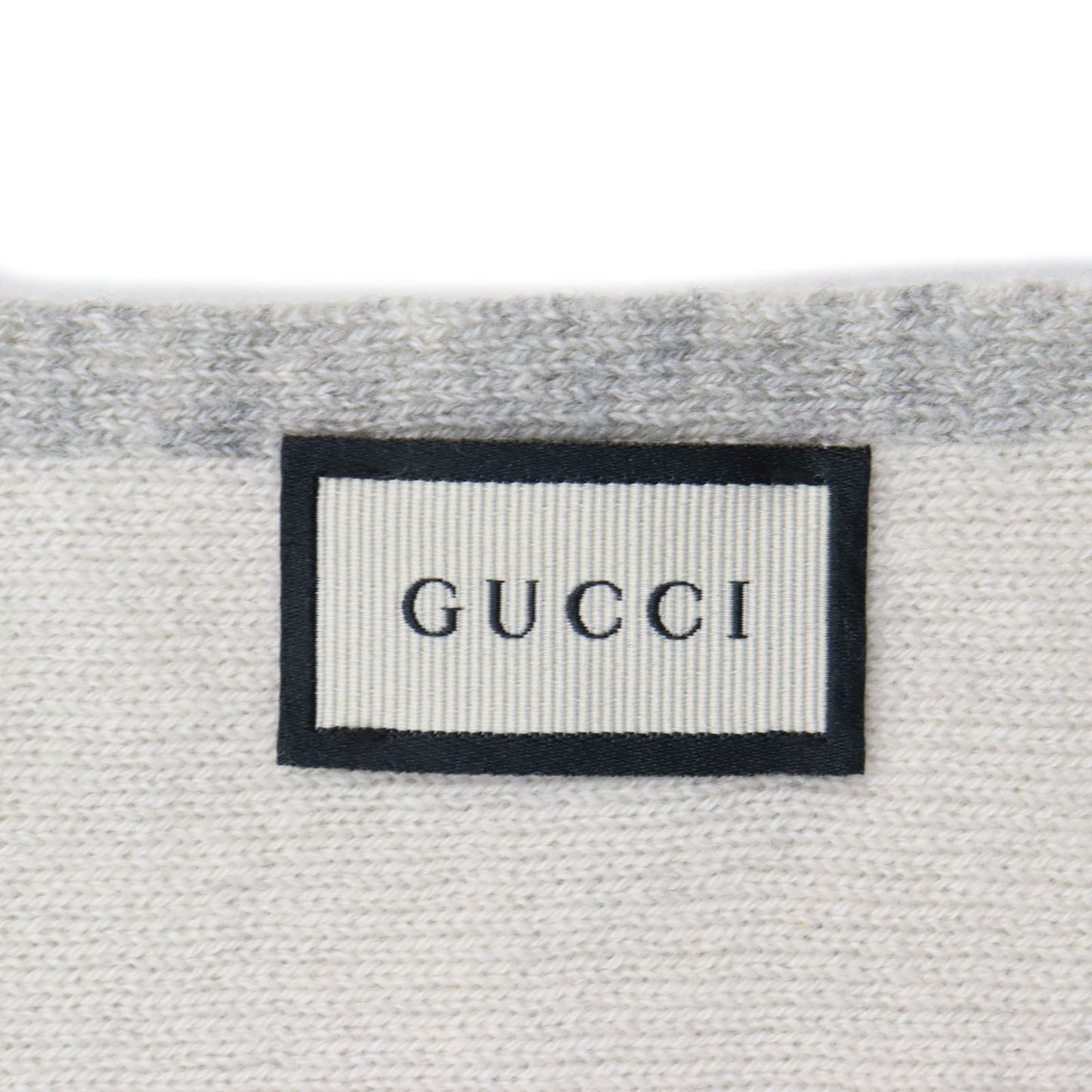 GUCCI Scarf Main: 100% cashmere Ivory gray mens Used