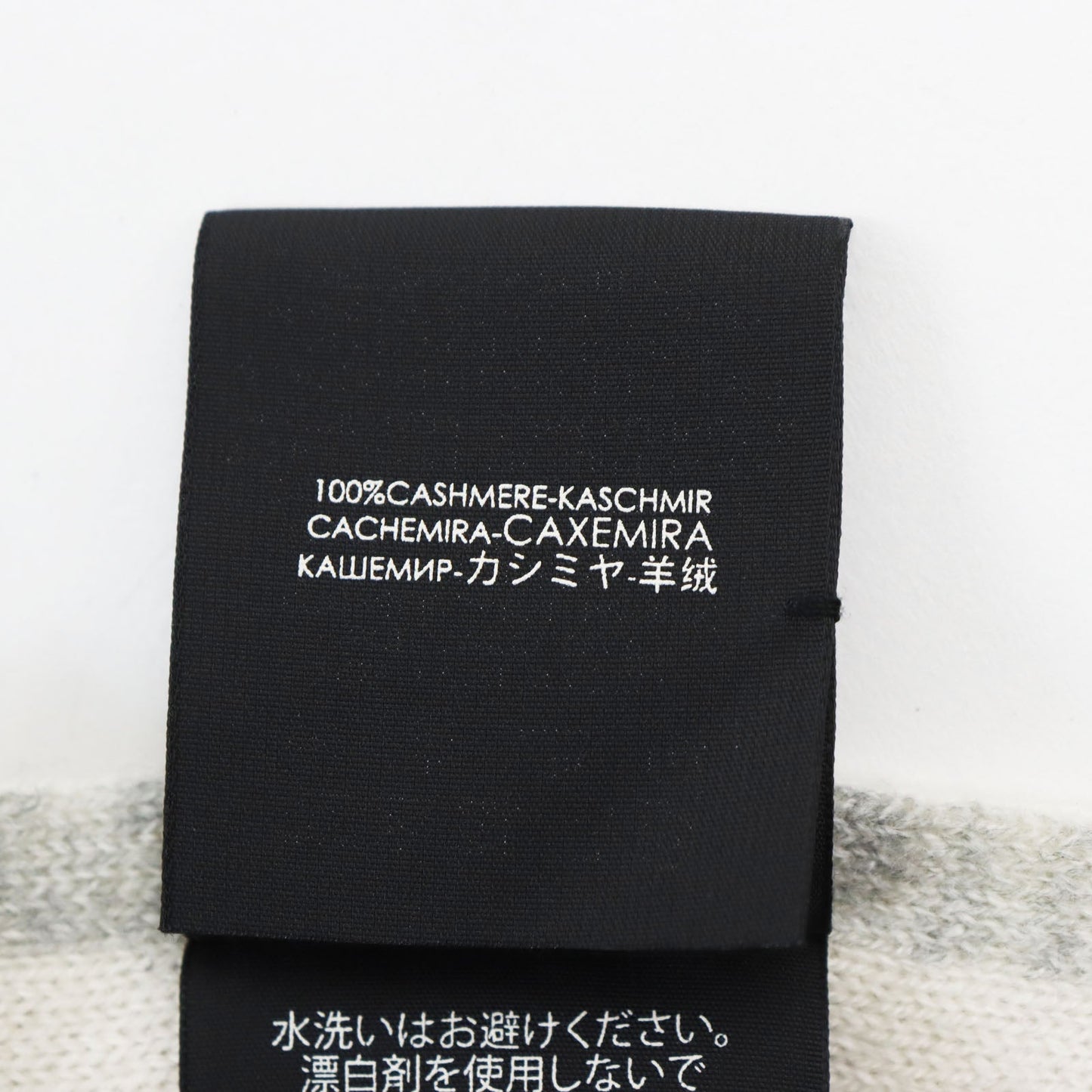 GUCCI Scarf Main: 100% cashmere Ivory gray mens Used