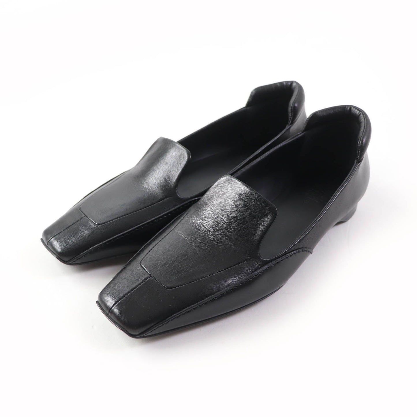 HERMES loafers 222024Z leather black Fictive 37