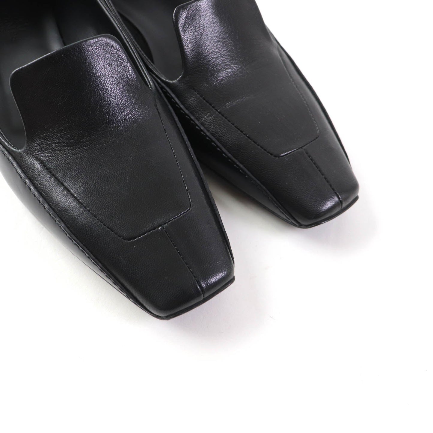 HERMES loafers 222024Z leather black Fictive 37