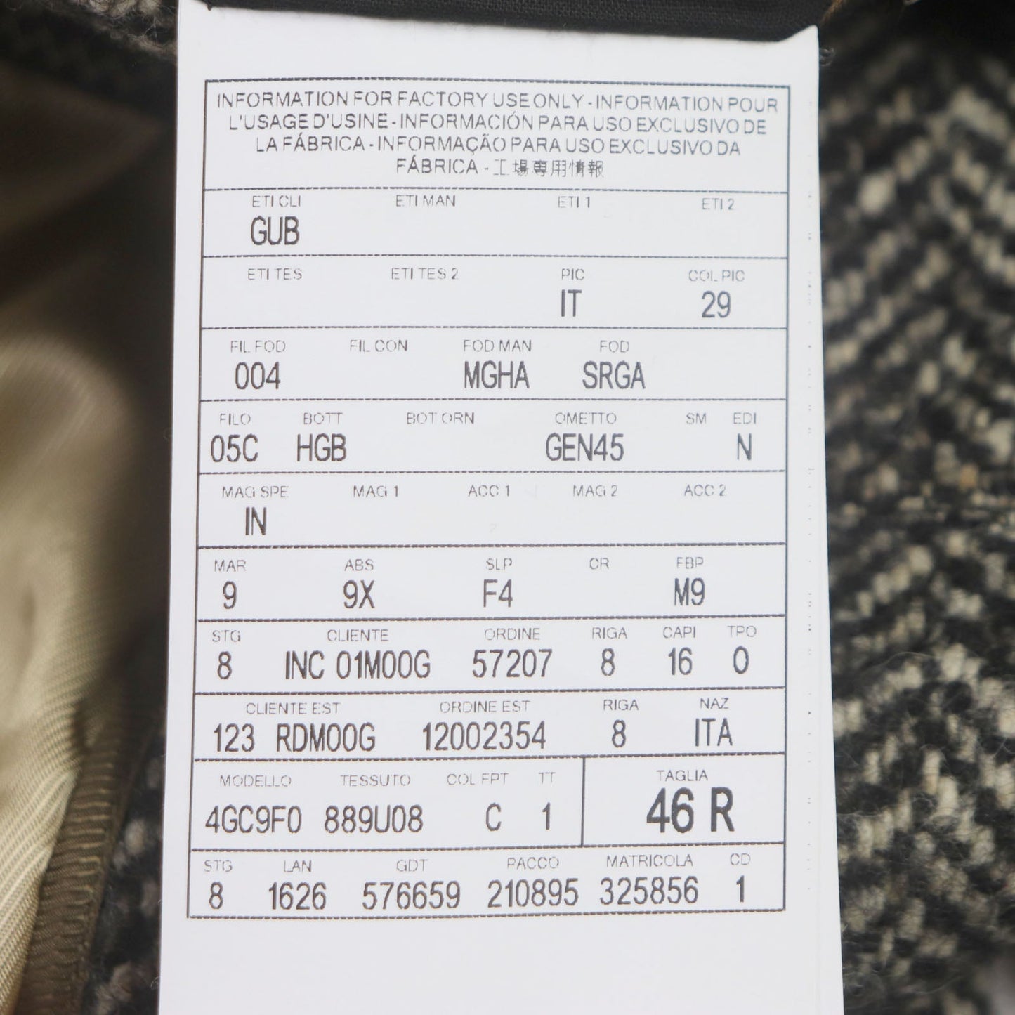 GUCCI Chester coat 632730 wool Black type 46