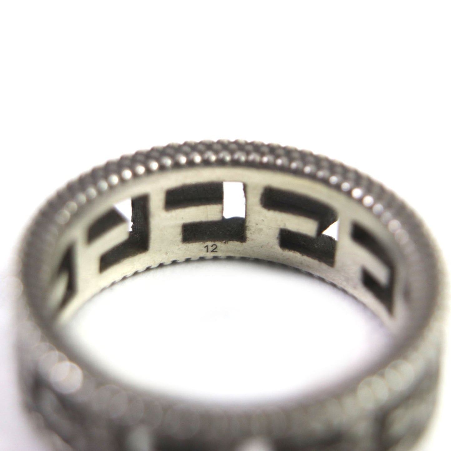 GUCCI Ring 576993 AG925 Silver Square G Arabesque 12