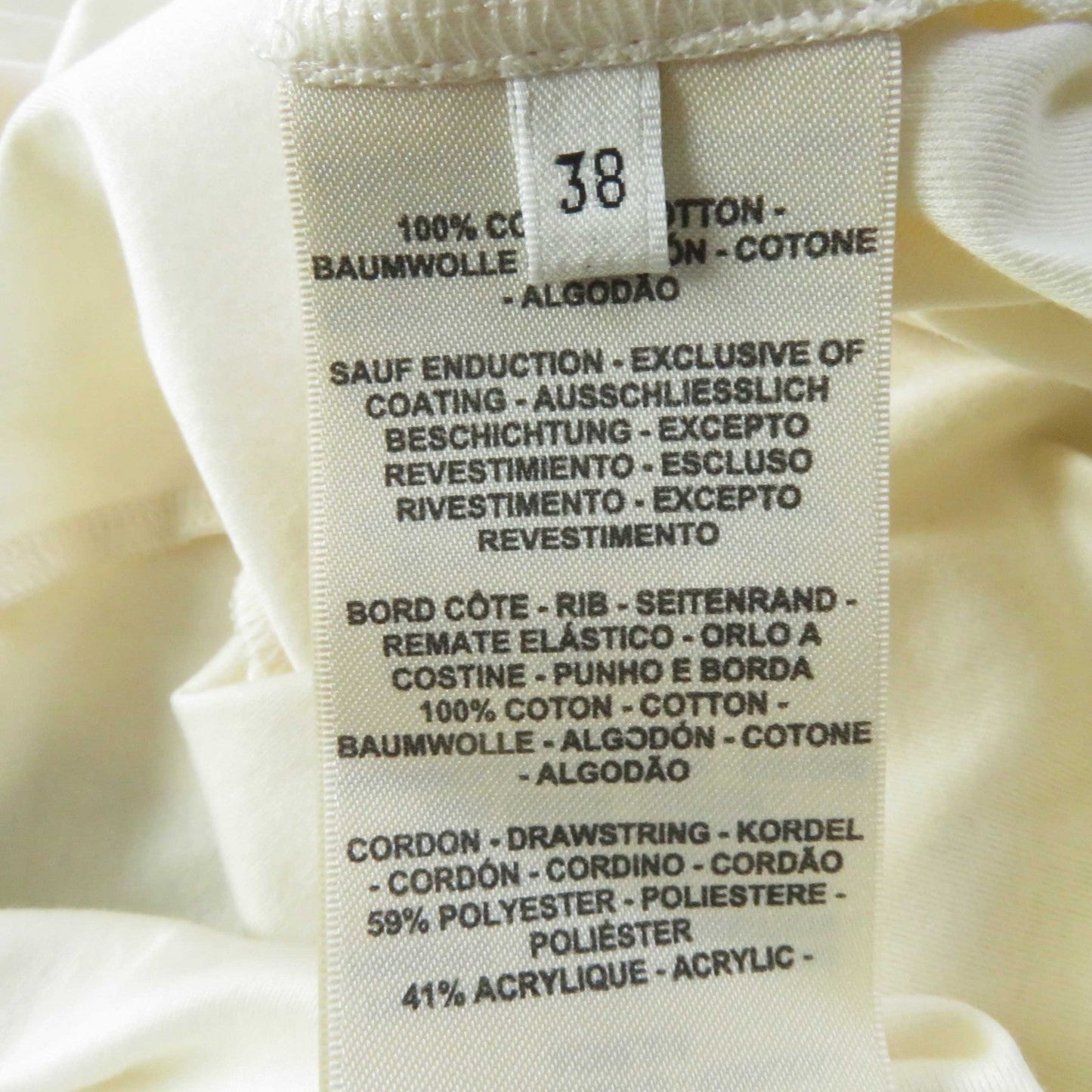 HERMES one piece 2H4507DH cotton Ivory Neon Orange JUNGLE LOVE 38