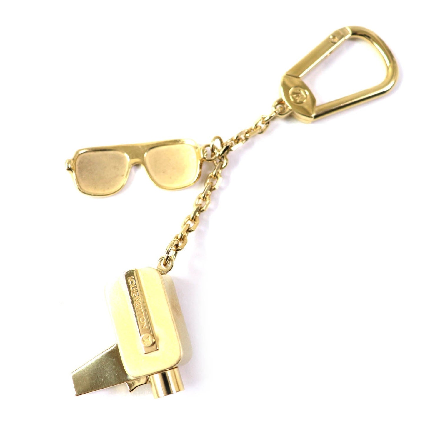 LOUIS VUITTON Bag charm M65383 metal gold Porte Cres Cannes