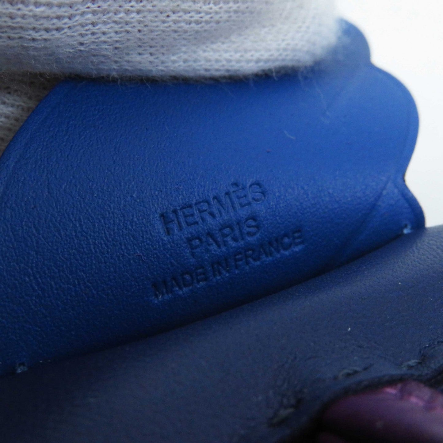 HERMES Bag charm Anyo Miro Blue Saphir Violet Blue France Rodeo Pegasus MM