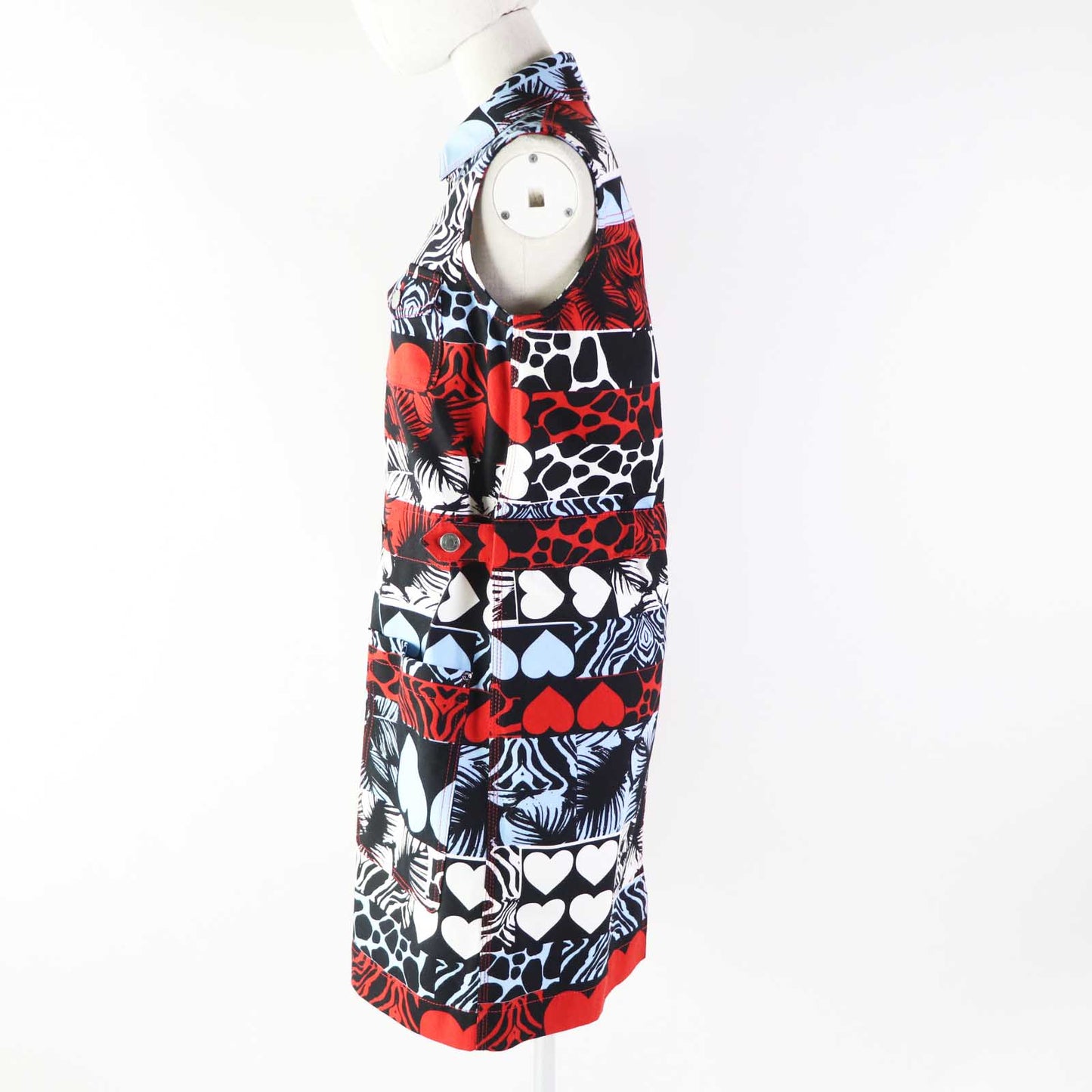 HERMES one piece 3E0551D1 cotton Multi Wild Print Denim 36