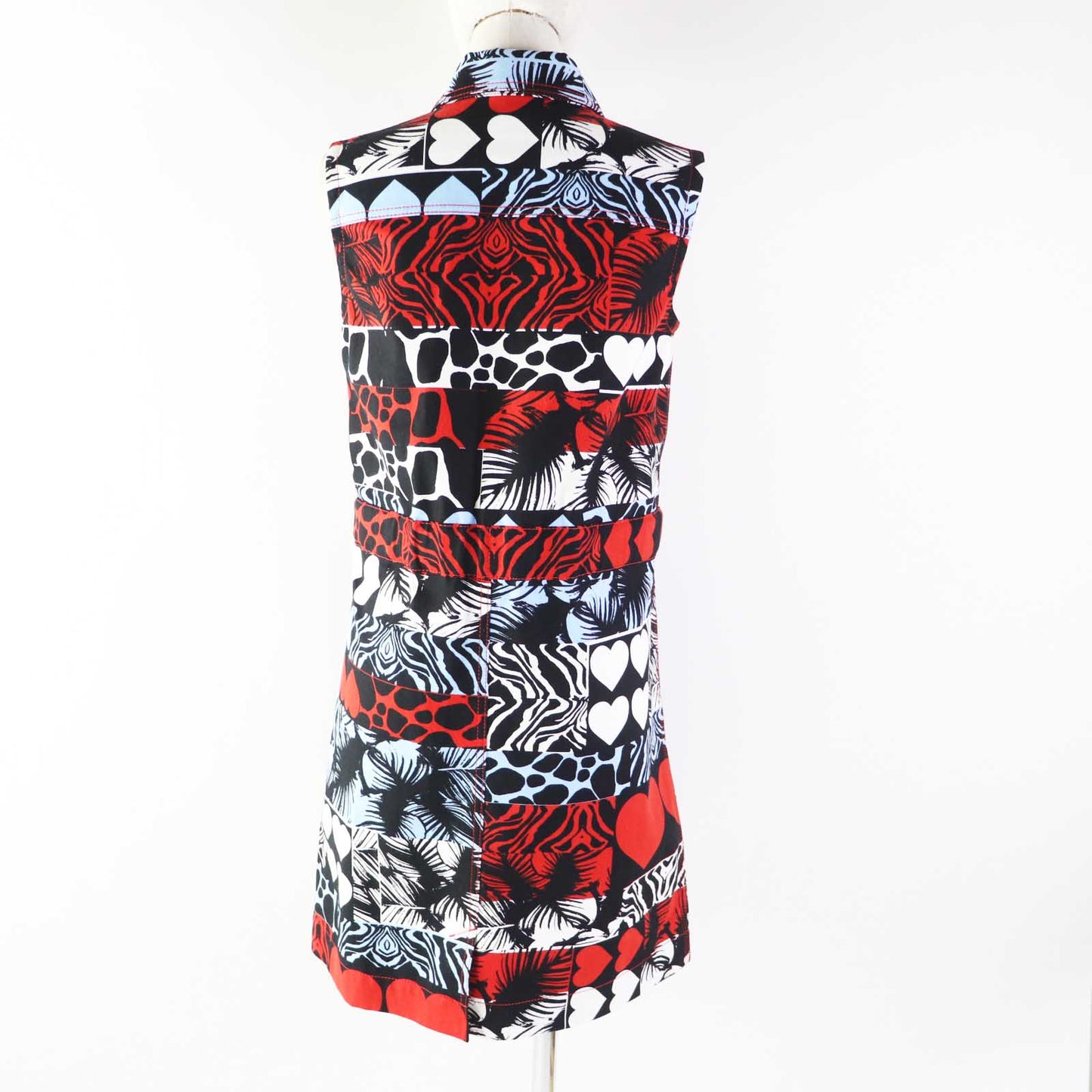 HERMES one piece 3E0551D1 cotton Multi Wild Print Denim 36