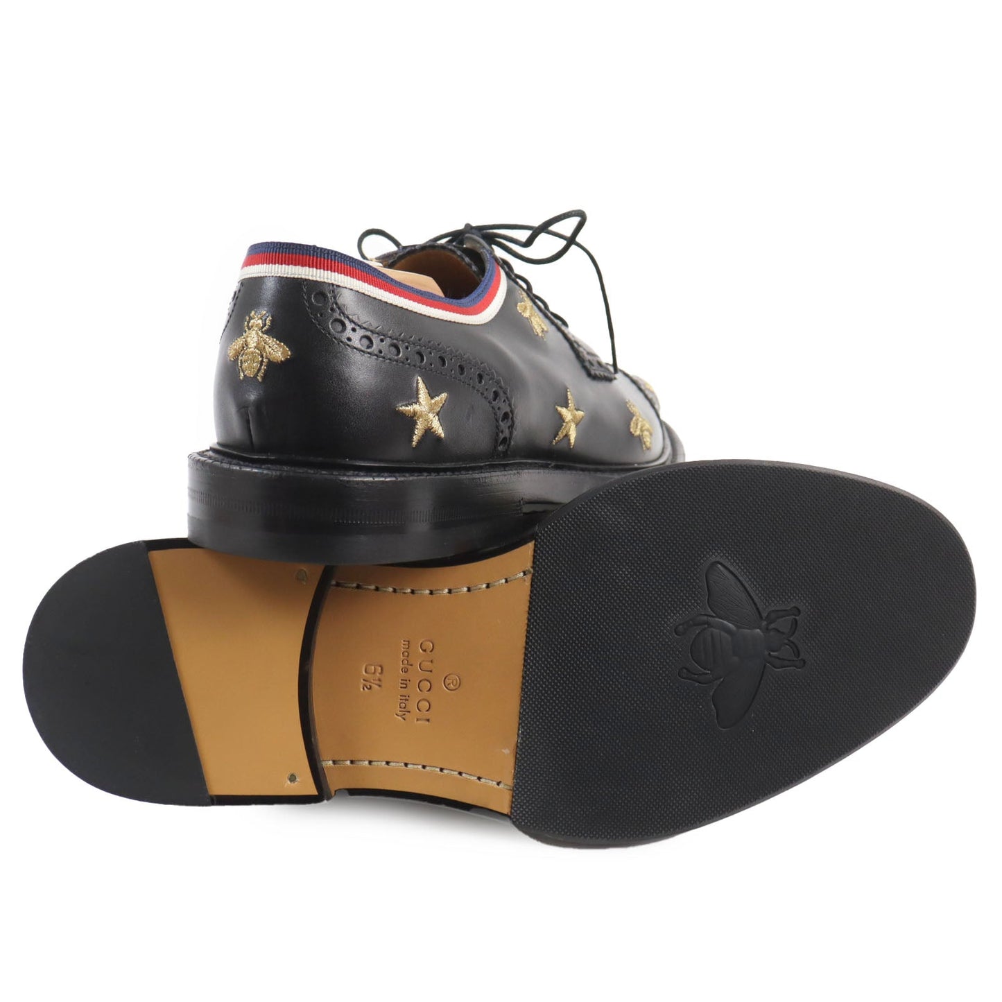 GUCCI Leather shoes 496259 leather black 6.5