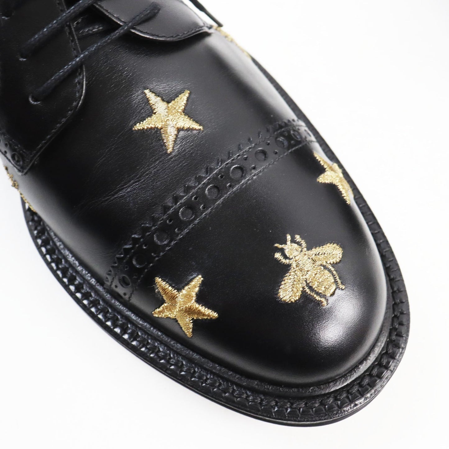 GUCCI Leather shoes 496259 leather black 6.5