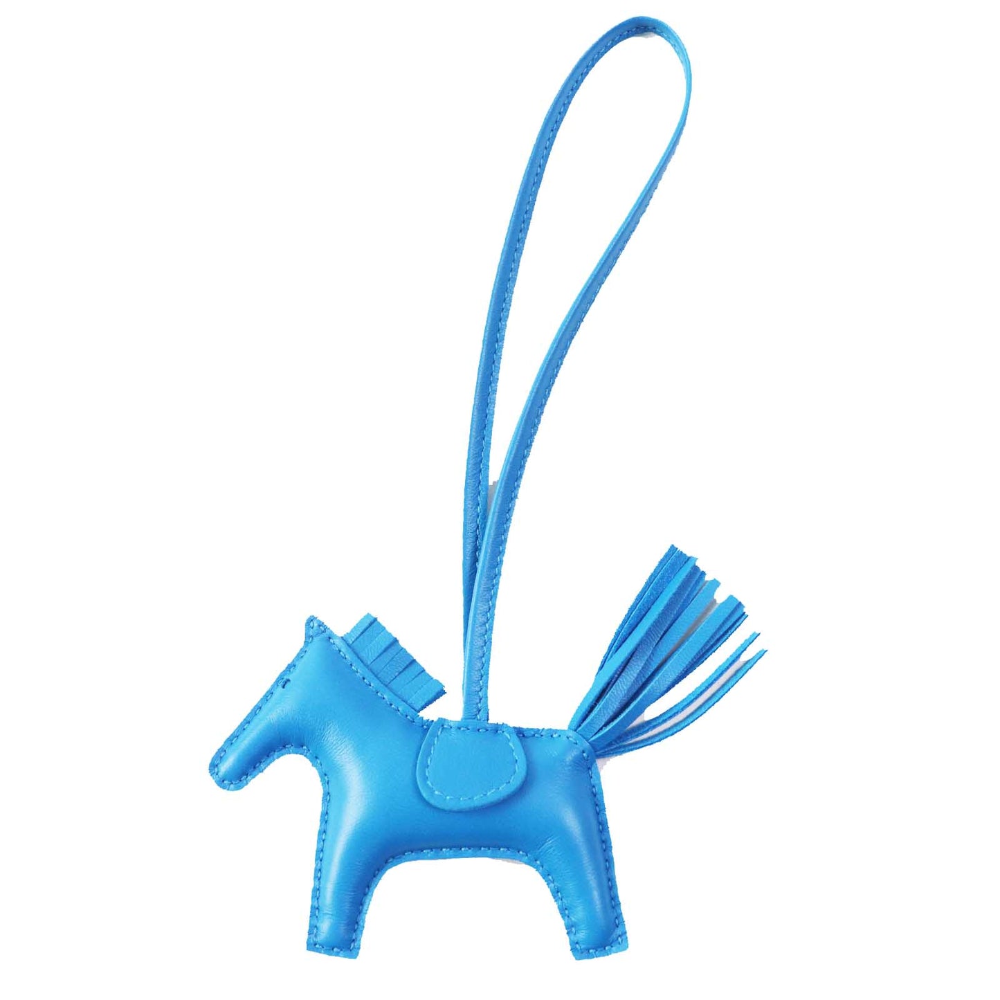 HERMES Bag charm Anyo Miro Blue Zanzibar Rodeo Charm PM