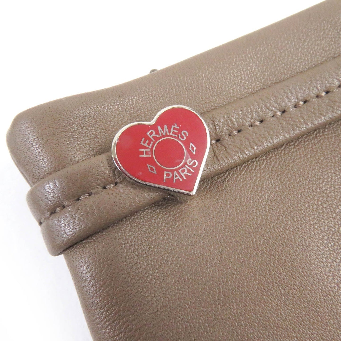 HERMES gloves Lamb leather beige 7