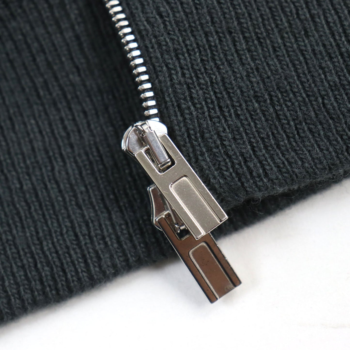 HERMES Hoodie wool Green navy M