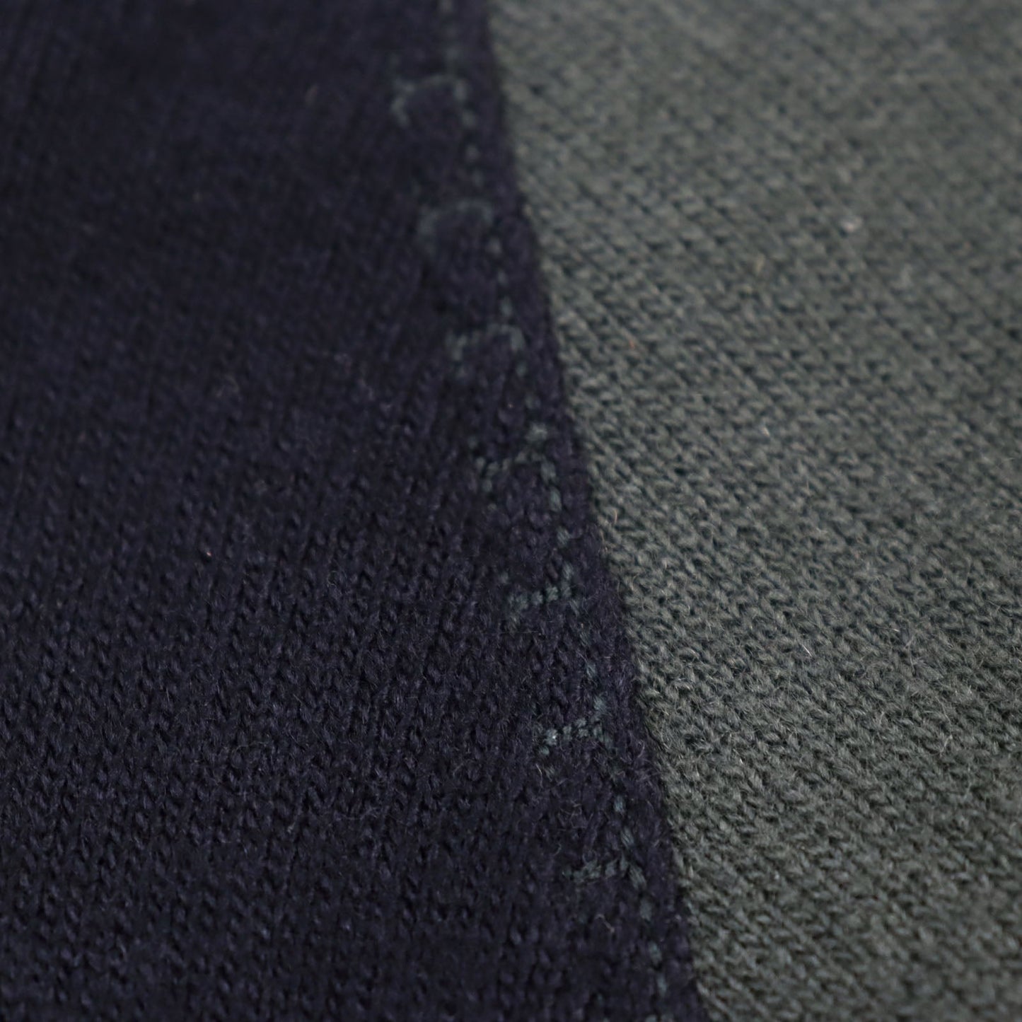 HERMES Hoodie wool Green navy M