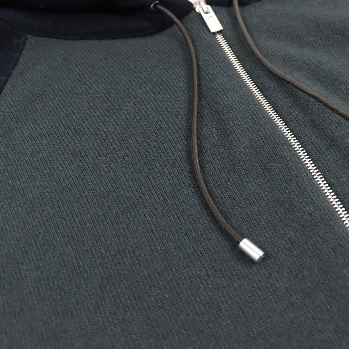 HERMES Hoodie wool Green navy M