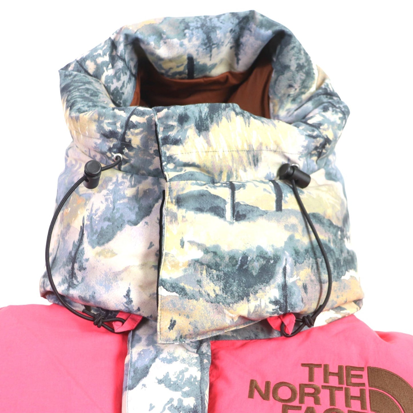 GUCCI Down jacket 663895 Outer: 100% nylon, Outer: 73% nylon, Outer: 27% cotton, Lining: 100% nylon, Filling: 85% down, 15% feather Multi Forest mens L Used