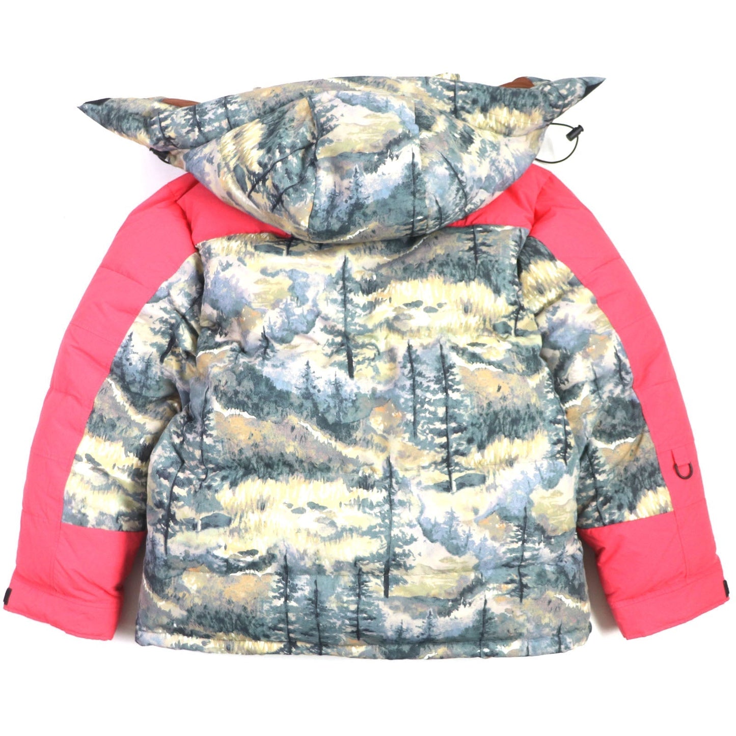 GUCCI Down jacket 663895 Outer: 100% nylon, Outer: 73% nylon, Outer: 27% cotton, Lining: 100% nylon, Filling: 85% down, 15% feather Multi Forest mens L Used