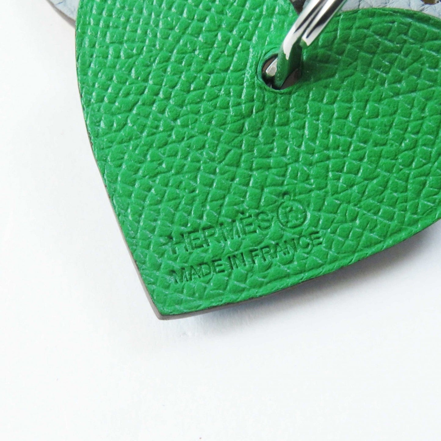 HERMES key ring leather Multi Petit Ash