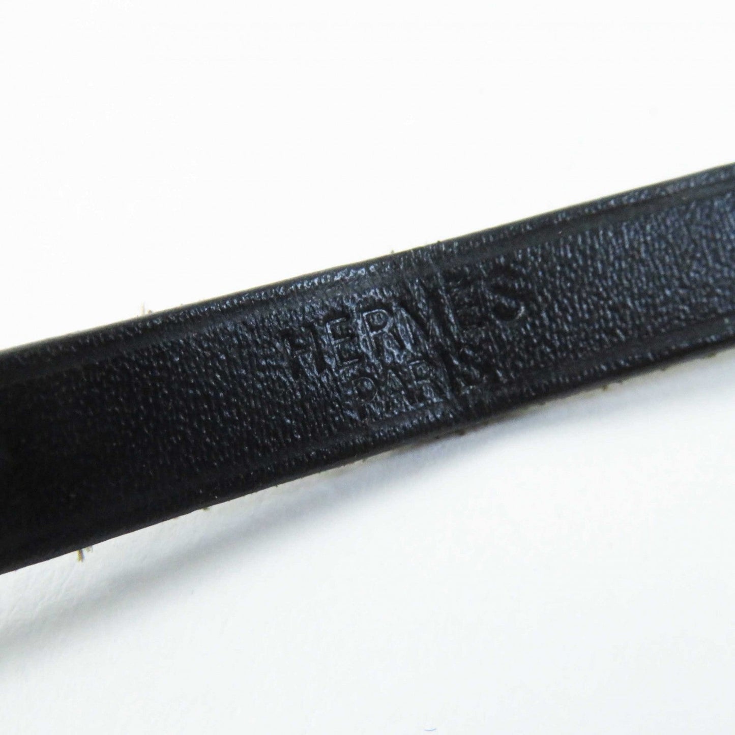 HERMES bracelet leather black Beapi de Bourtour