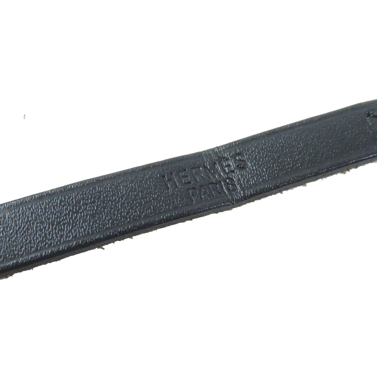 HERMES bracelet leather black Beapi de Bourtour