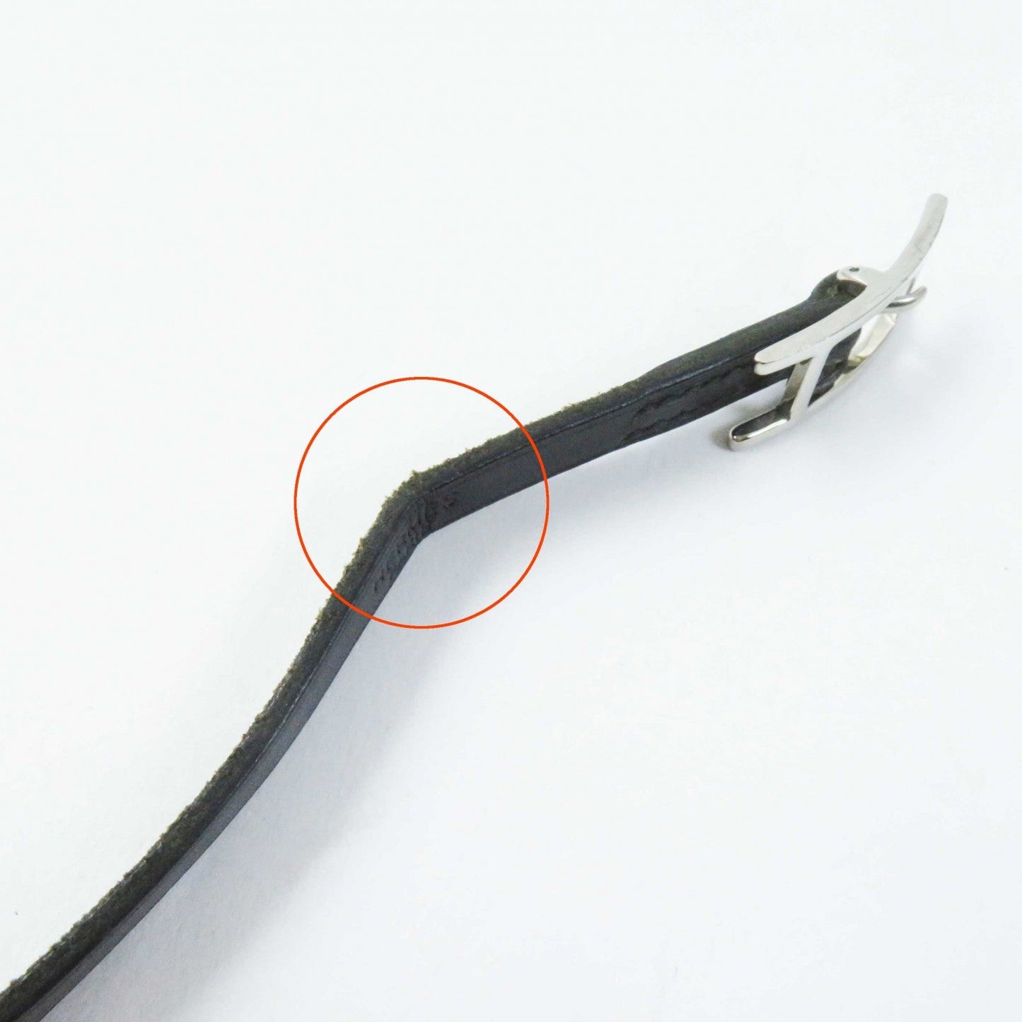 HERMES bracelet leather black Beapi de Bourtour
