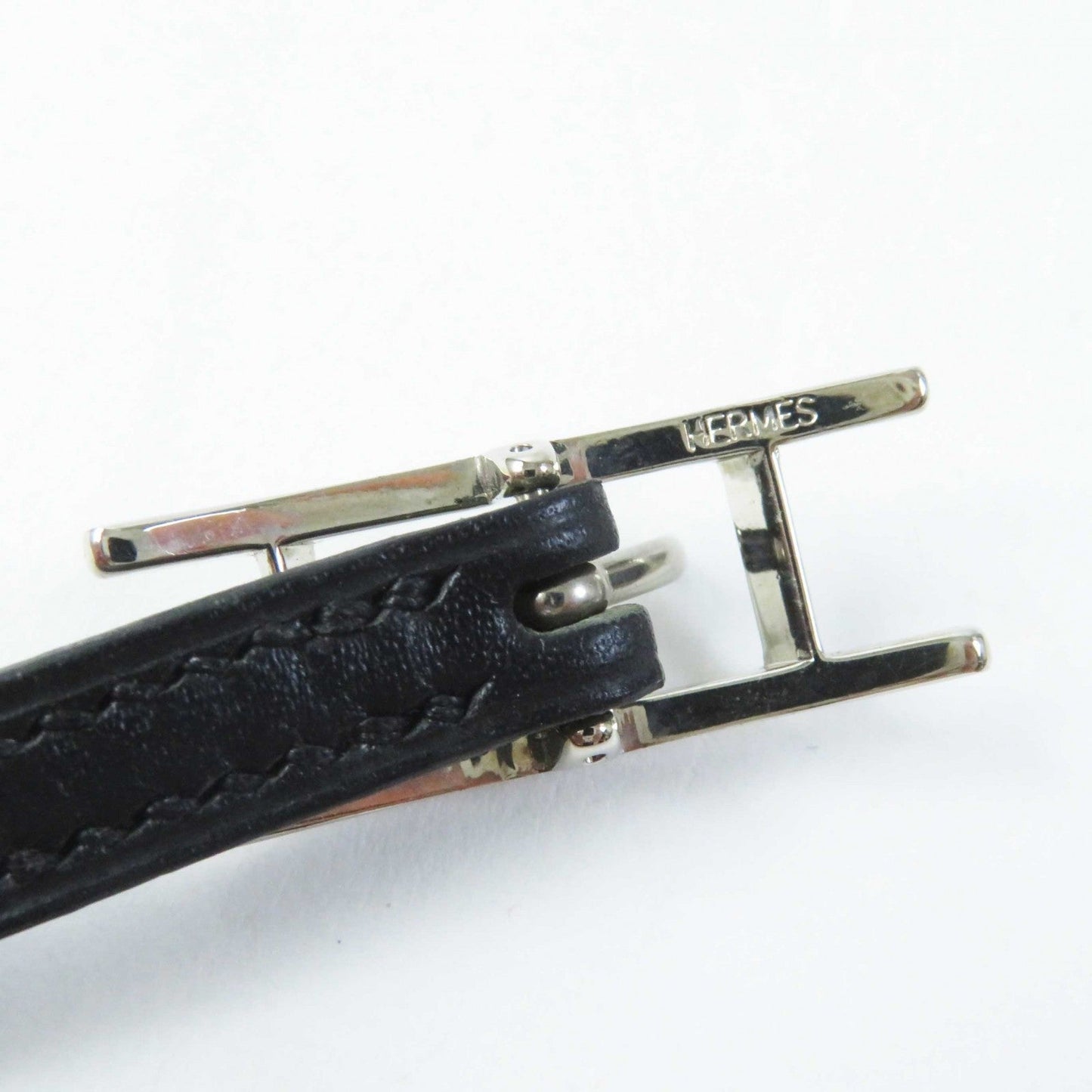 HERMES bracelet leather black Beapi de Bourtour