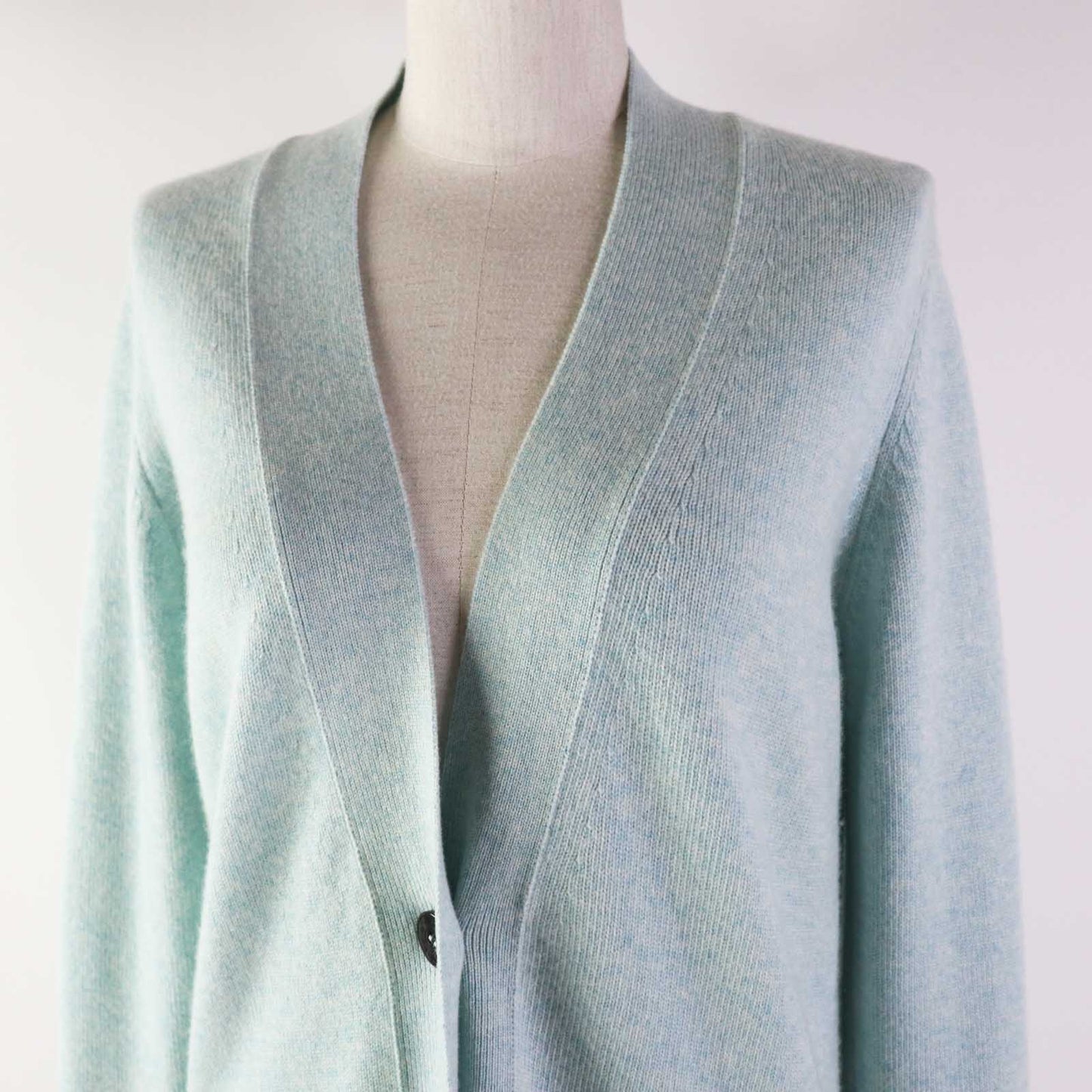 HERMES cardigan cashmere Light blue 34