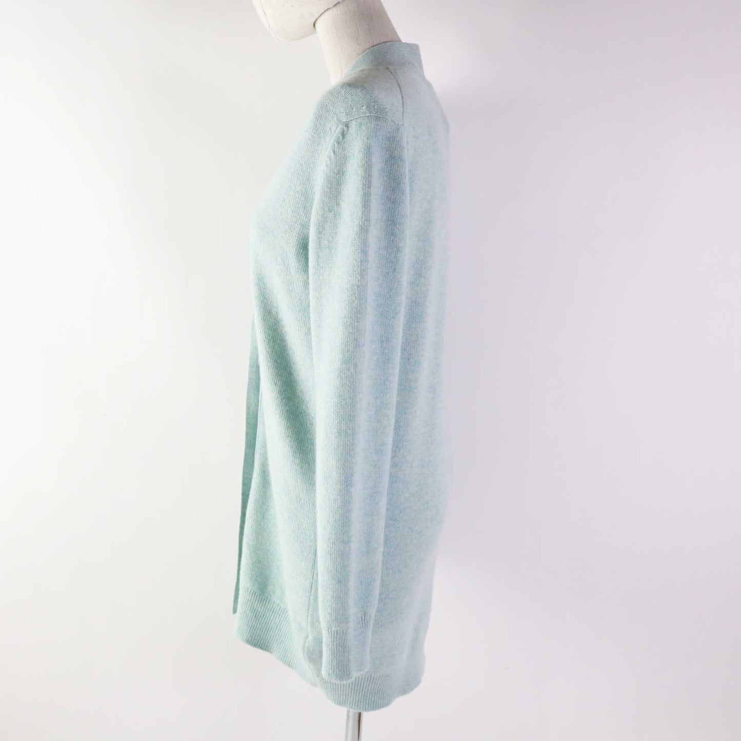 HERMES cardigan cashmere Light blue 34