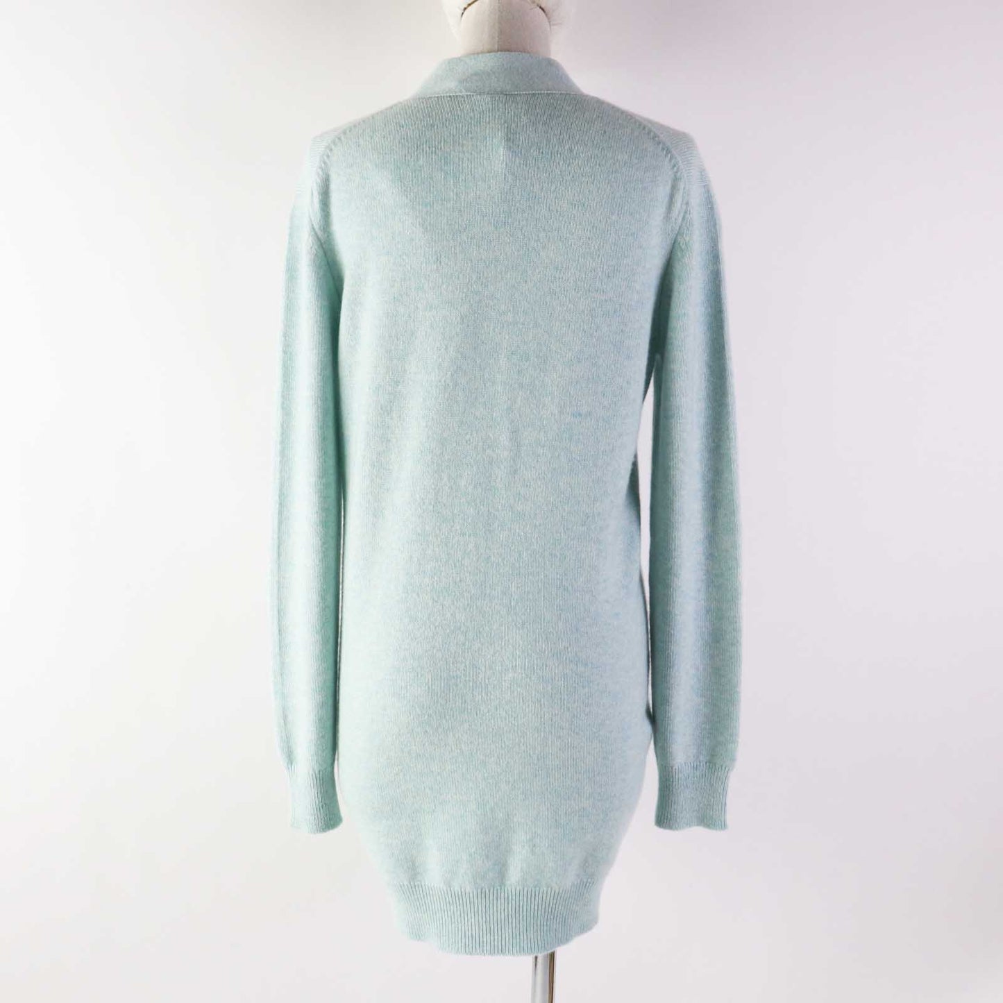 HERMES cardigan cashmere Light blue 34