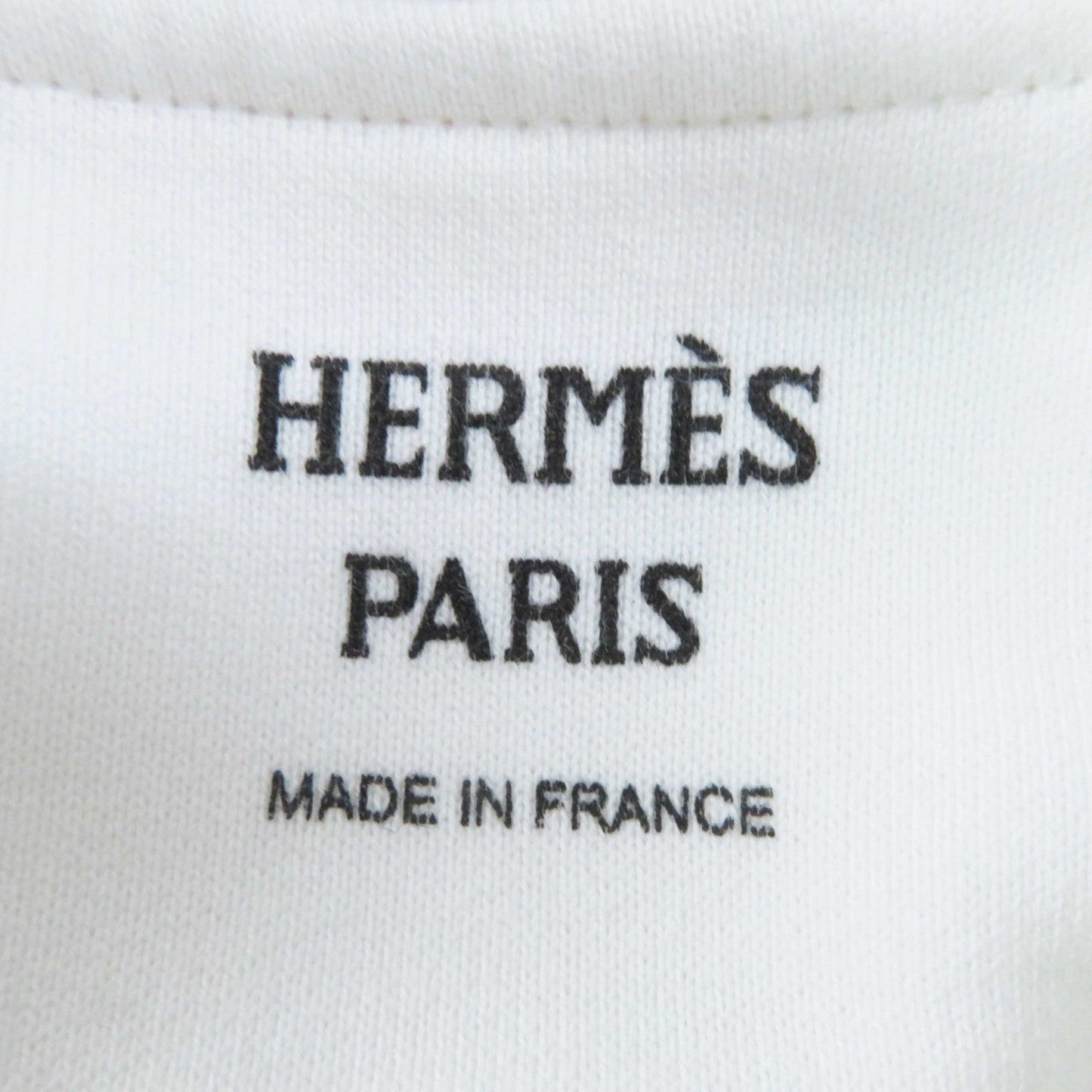 HERMES sweat 3E4626DA cotton white Chevaloscope 34