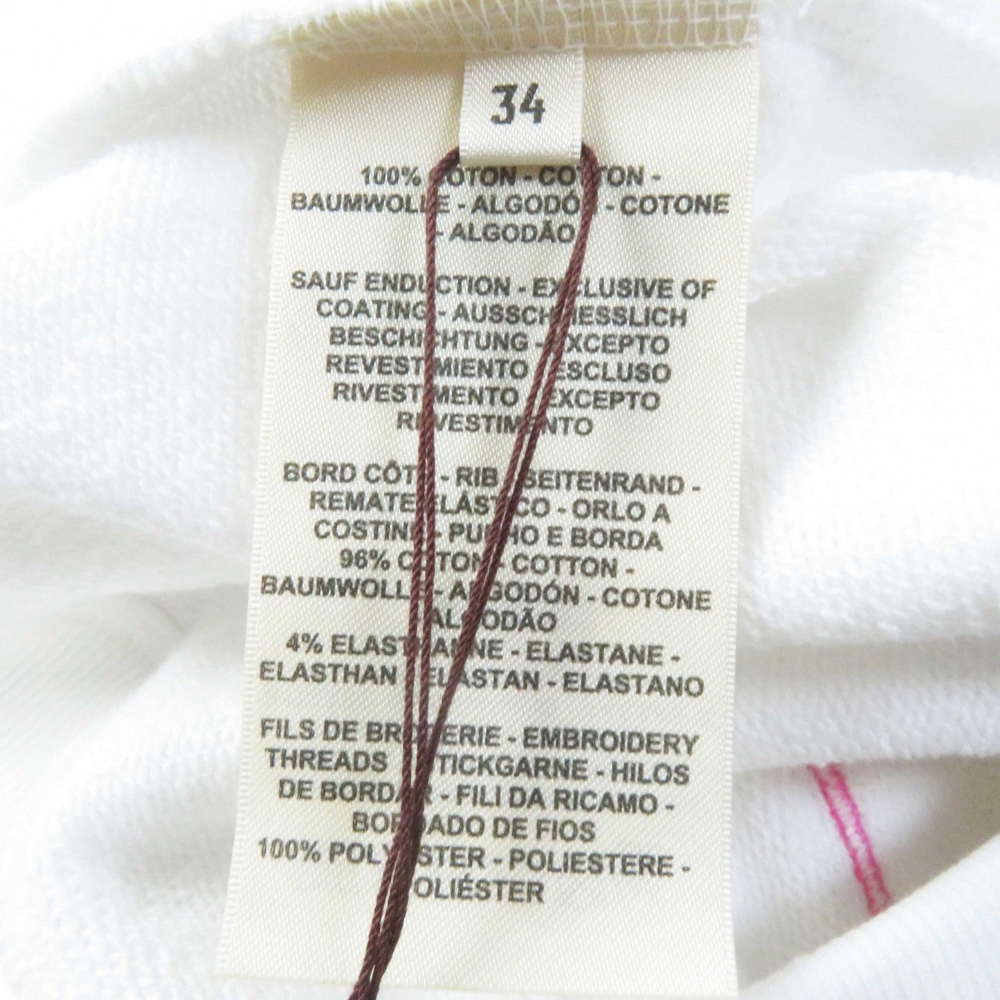 HERMES sweat 3E4626DA cotton white Chevaloscope 34