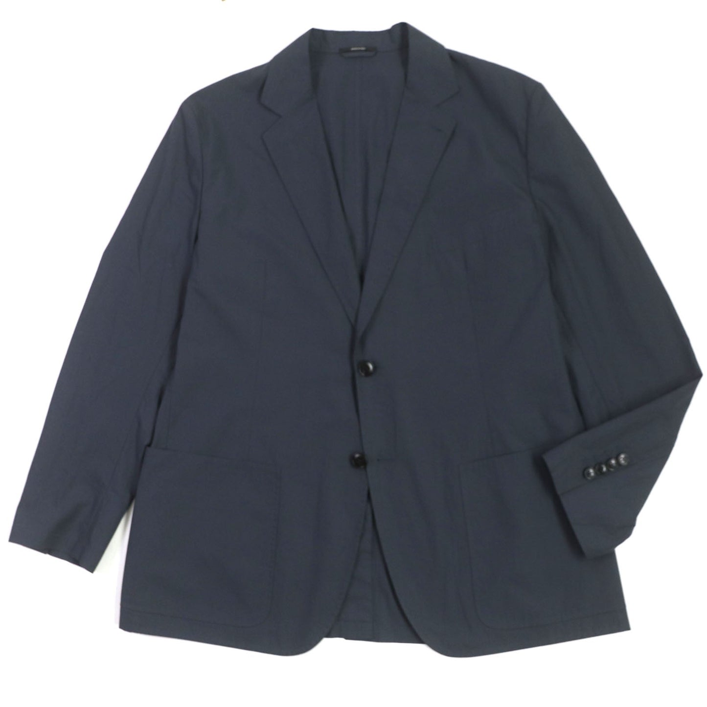 HERMES tailored jacket 21-5257 Main: 100% cotton Navy mens 56 Used