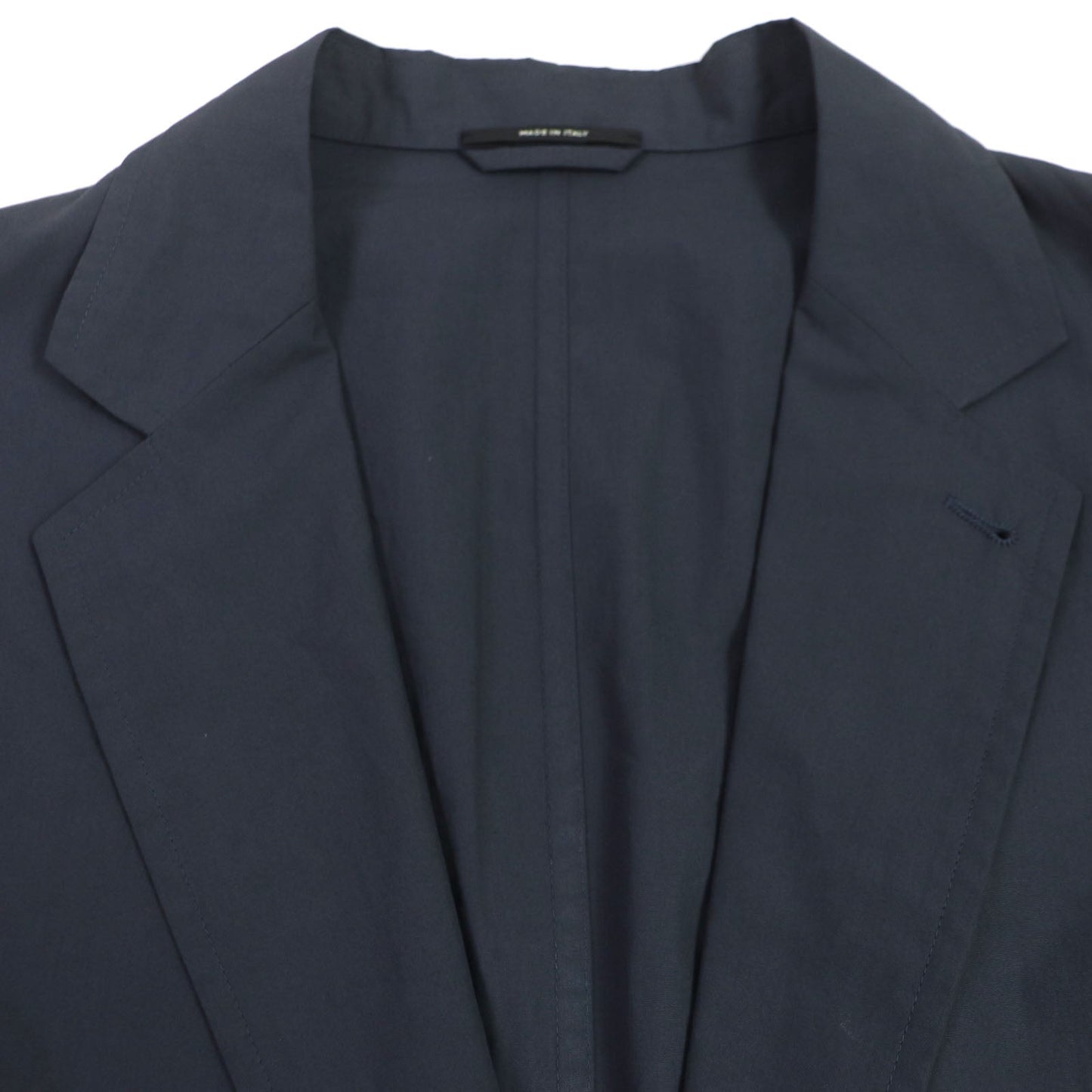 HERMES tailored jacket 21-5257 Main: 100% cotton Navy mens 56 Used