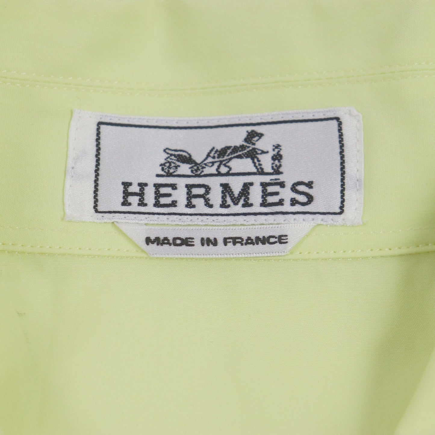 HERMES Long sleeve shirt cotton lime 41