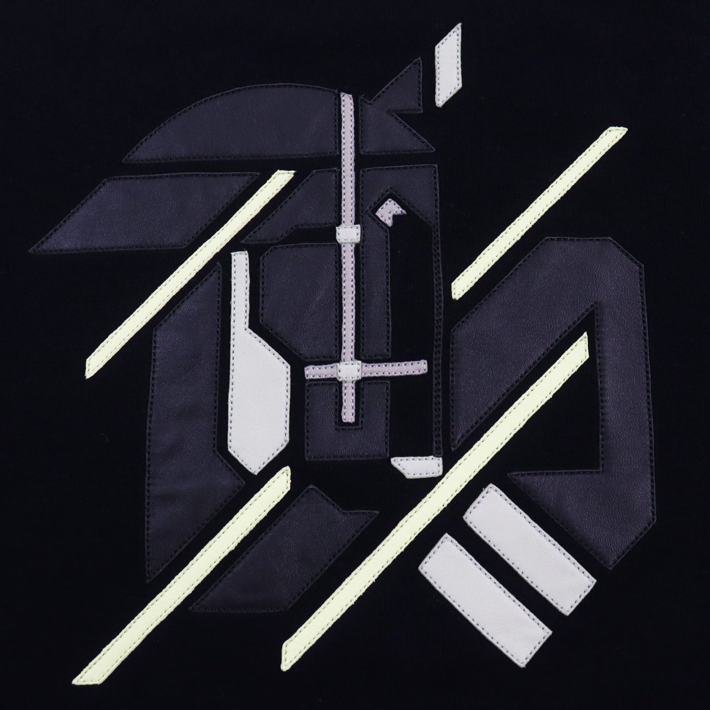 HERMES sweat cotton black Chevaux en Symmetry M